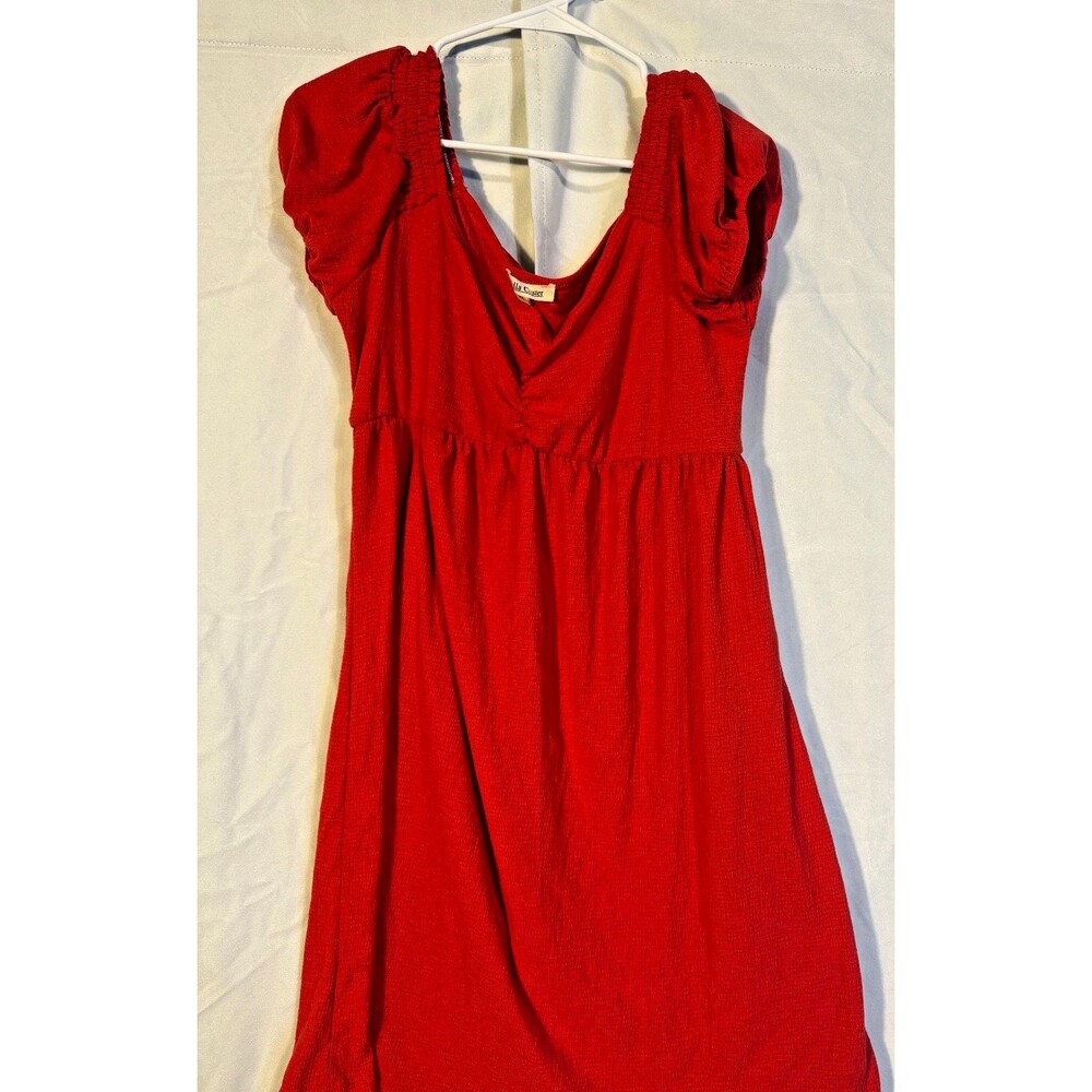 Red Hot Statement Dress Sexy Women's XL Vneck Dark Fairy Romantic Coquette Date